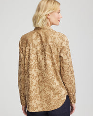No Iron™ Jacquard Scrolls Shirt