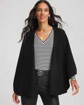 Crepe Open-Front Ruana