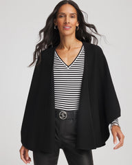 Crepe Open-Front Ruana