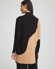 Intarsia Colorblock Cardigan