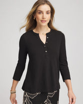 Cotton Slub Henley Shirt