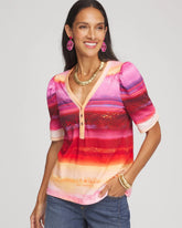 Rio Sunset Henley Tee