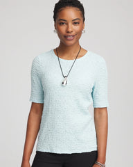 Textured Short-Sleeve Tee