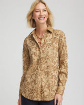 No Iron™ Jacquard Scrolls Shirt