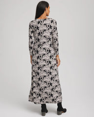 Printed Jersey Knit Maxi Dress