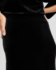 Travelers™ Velvet Midi Skirt