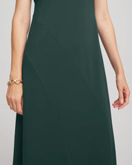 Dolman-Sleeve Ponte Maxi Dress