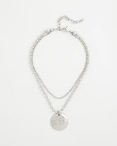 Short Silver Ball Chain Pendant