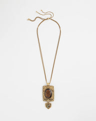 Adjustable Medallion Gem Pendant