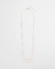 Pink Double-Strand Necklace