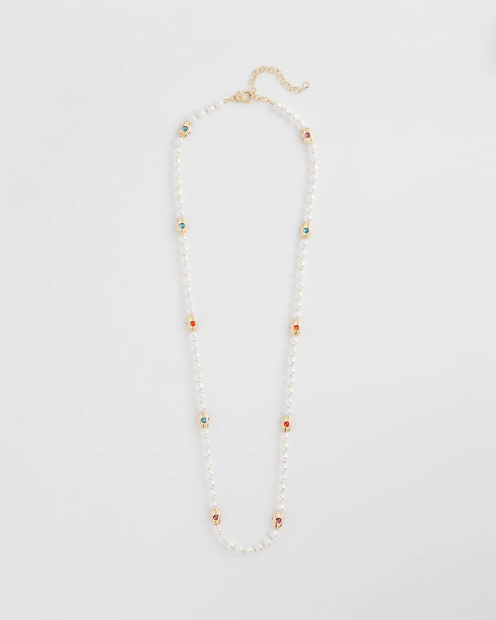 Goldtone Faux Pearl Single-Strand Necklace