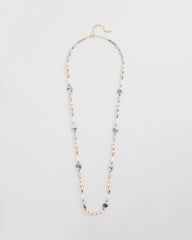 Pink Art Deco Beaded Necklace