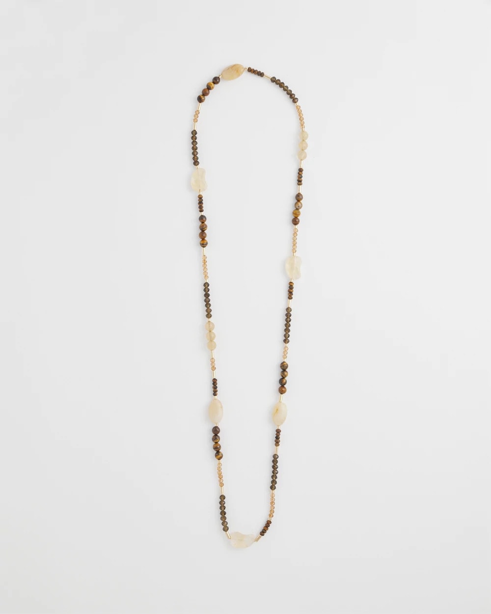 Tiger's Eye Single-Strand Necklace