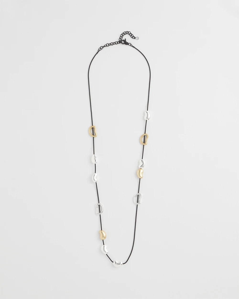 Mixed-Metal Charm Necklace