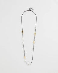 Mixed-Metal Charm Necklace