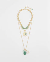 Convertible Triple-Strand Pendant Necklace
