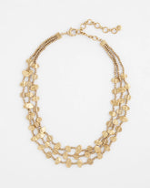 Goldtone Nugget Collar Necklace