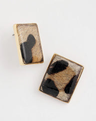 Chico's Originals Animal Square Stud Earrings