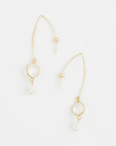 No Droop® Quartz Crystal Threader Earrings