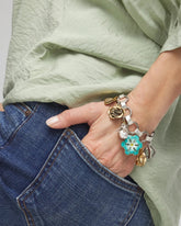 Spring Flower Charm Bracelet