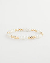 Goldtone Bead Stretch Bracelet