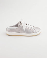 Metallic Snap Slip-On Sneakers