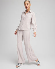 Petite Sequin Wide Leg Pant