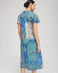 Petite Trapunto Midi Jersey-Knit Dress