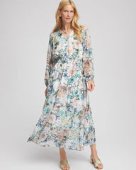 Petite Georgette Tie-Front Maxi Dress
