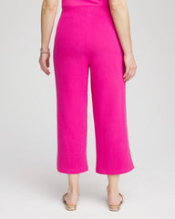 Zenergy® French Terry Gauze-Inset Cropped Pants