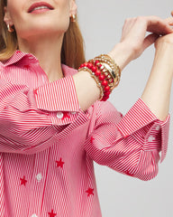 No Iron™ Stars & Stripes Sateen Shirt