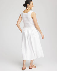 Crochet-Bodice Maxi Dress