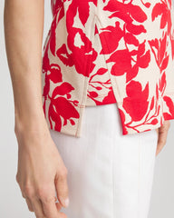 Floral Sleeveless V-Neck Tunic