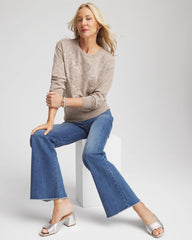 Floral Sequined Pullover