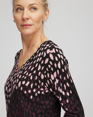 Ella Printed V-Neck Sweater