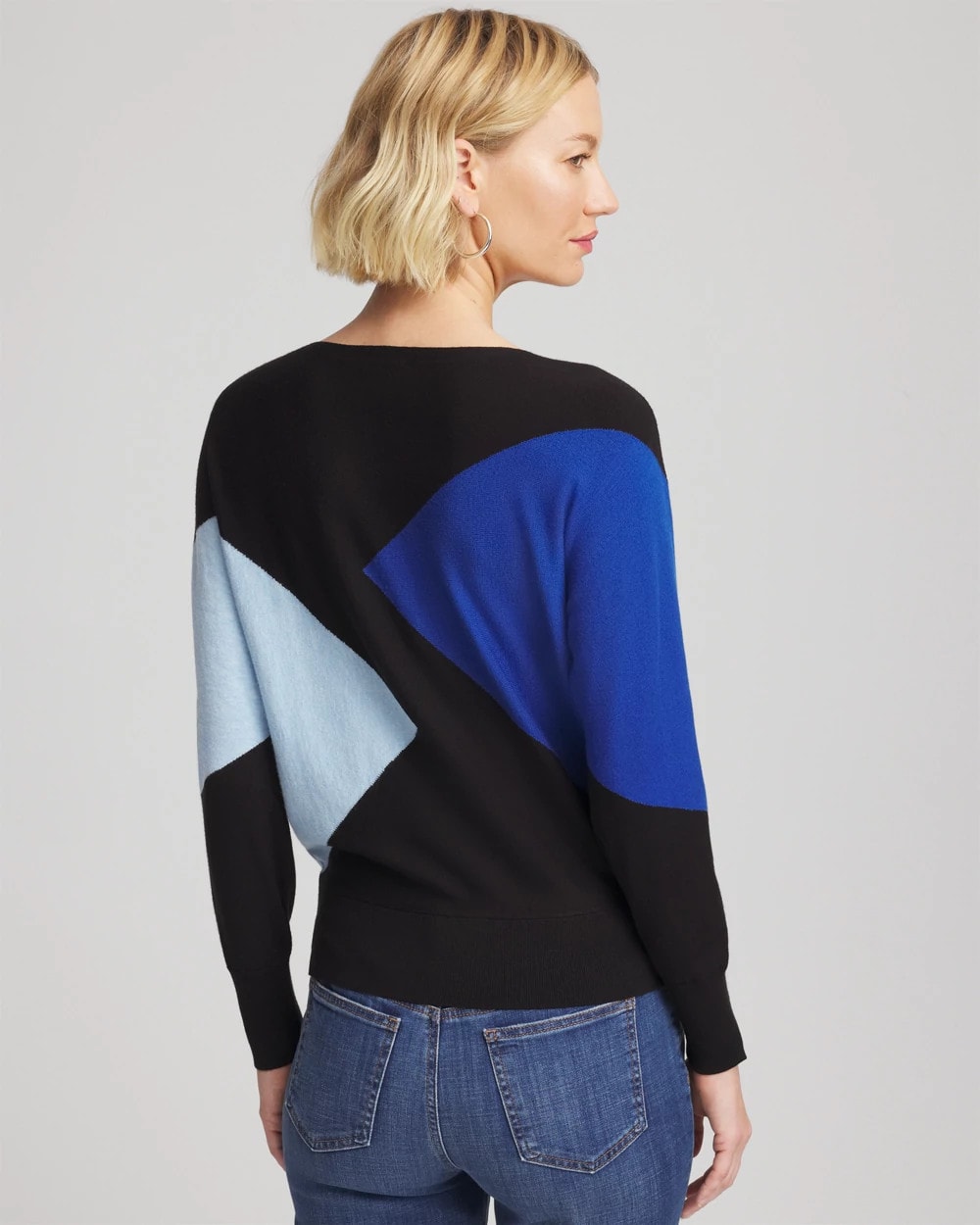 Ella Dolman Intarsia Pullover Sweater