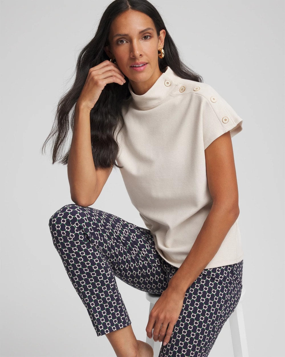 Ottoman Cap Sleeve Tee