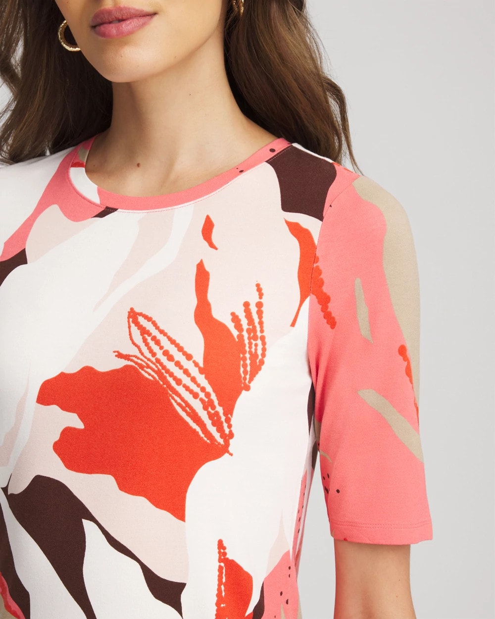 Touch of Cool™ Elbow-Sleeve Perfect Tee