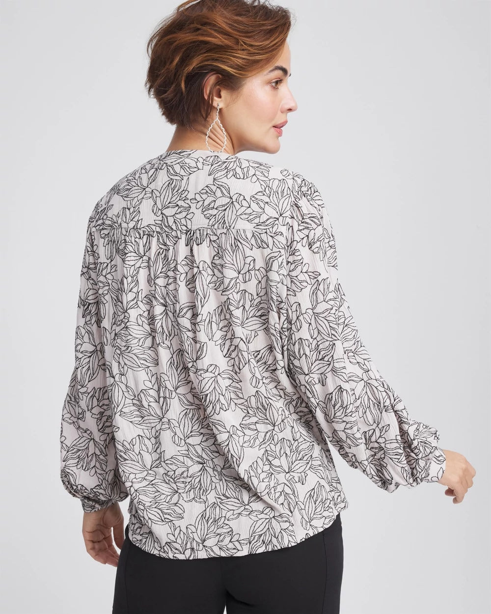Crepe Embroidered Blouse
