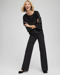 Emme Wide-Leg Trouser Ponte Pants