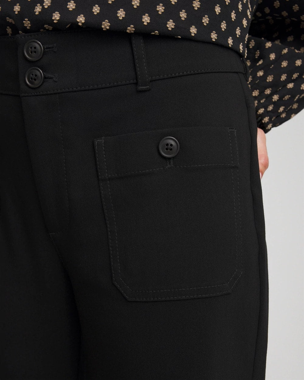 Emme Four Pocket Straight Cropped Pants