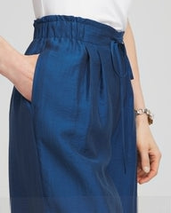 Lightweight Wide Leg Cropped Pants