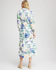 Port Call Maxi Shirtdress