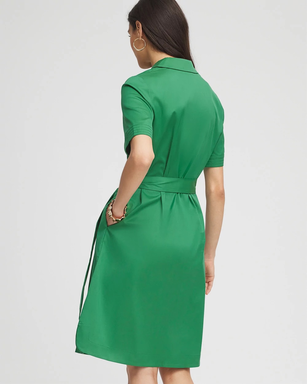 Shirttail Hem Popover Dress