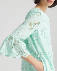 Eyelet Cotton Voile Dress