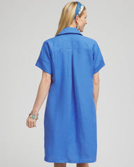 High-low Linen Shirtdress