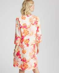 Embellished Linen Kurta Dress