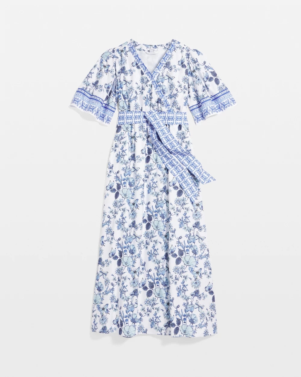 Surplice Matte Satin Maxi Dress