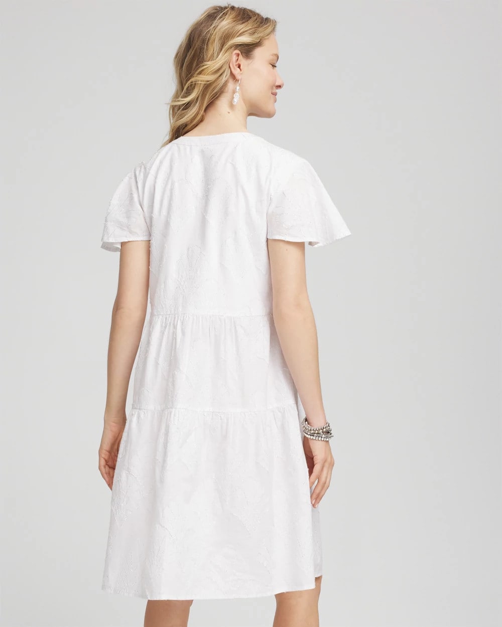 Embroidered Popover Dress