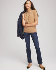 Cashmere Elbow-Sleeve Sweater